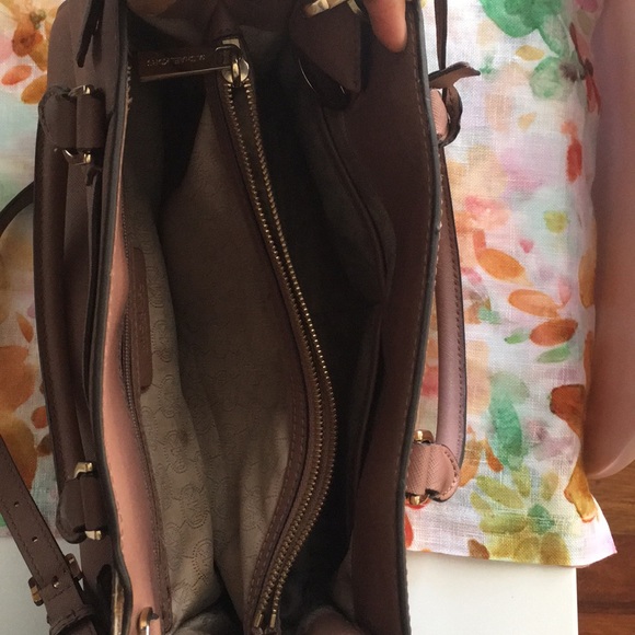 Michael Kors Dillon Nude Satchel Bag - Picture 5 of 7